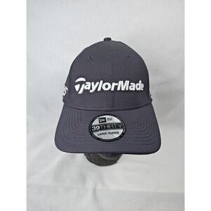 Taylor Made Golf Tour Authentic L/XL 39Thirty New Era Gray Hat M3 TP5 Cap‎